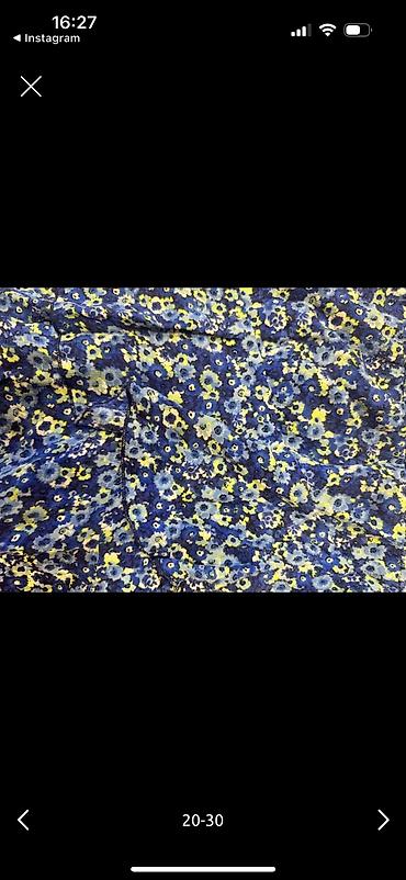 idman sortiki: Zaradan alinib Mavi rəngdə, çiçək naxışlı, qısaqol Zara qadın don — 3