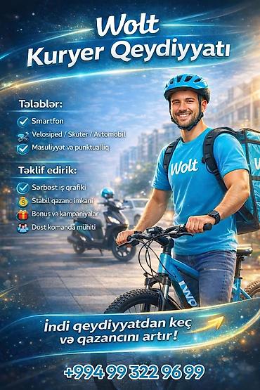 Əməkdaş axtarışı (vakansiyalar): Sürücü-kuryer tələb olunur, Şəxsi nəqliyyat vasitəsi ilə, Gündəlik ödəniş, Təcrübəsiz — 3