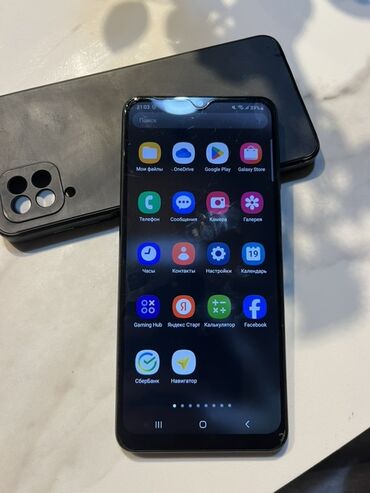карты памяти class 6 для планшетов: Samsung Galaxy A12, Б/у, 128 ГБ, цвет - Черный, 2 SIM