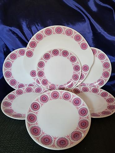 Ostali antikviteti: Servis za torte,kolace Bohemija Epiag Carlsbad 70te. Servis bohamija — 2