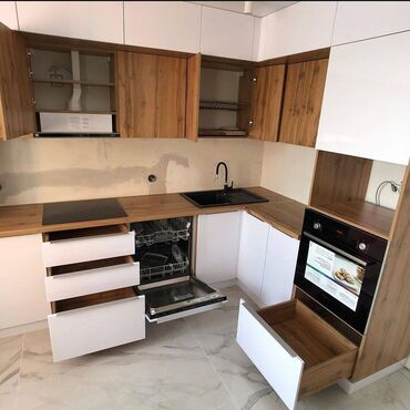 Кухонные гарнитуры: Кухонный гарнитур, Новый, В рассрочку, цвет - Белый, МДФ, Бесплатная доставка — 4