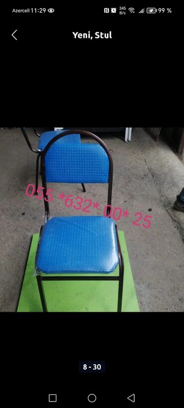 Bağ, çöl oturacaqları: Yeni, Sadə stul, Azərbaycan — 11