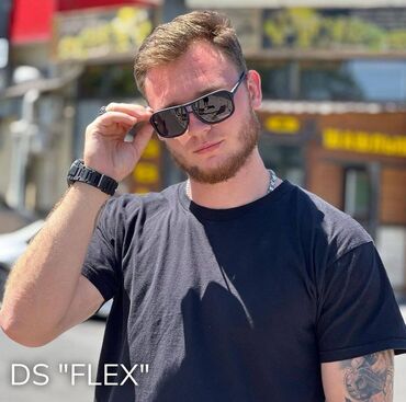 длинный пиджак: Cолнцезащитные очки суб-линейки "the flex". Новейший материал оправы-
