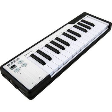 sintezator musiqileri: Arturia MicroLab Black ( 25 klaviş Midi kontroller Midi klaviatura