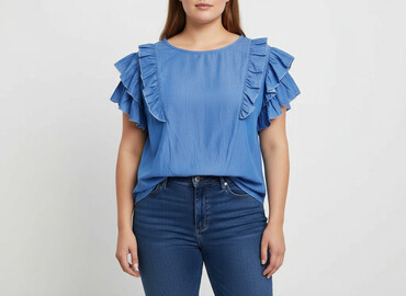 shein bluzki z koronką: Shein, Жіноча блуза, розмір 4XL