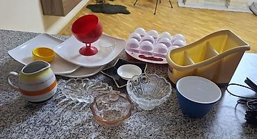 Qartisiq qablar sekildeki hamsi 10manata Ağ keramik salat sos qabı
