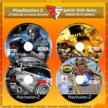 ps2 diskleri: PS2/PS1 Oyunlarinin Satışı Playstation 2 Oyunu Satisi və Yazilmasi