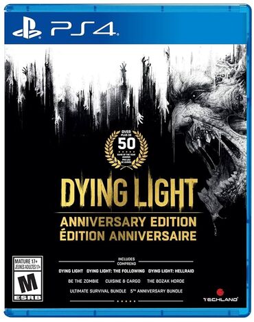 Oyun diskləri və kartricləri: Ps4 dying Light Anniversaary edition