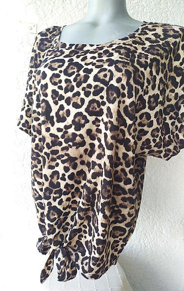 Bluze: "JANINA" Bluza Leopard Print - Kratak Rukav * L ⭕ Stanje: Odlično - — 6