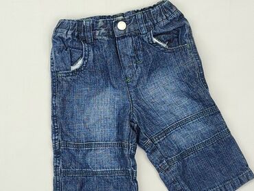 legginsy w panterke: Spodnie jeansowe, 6-9 m, stan - Zadowalający