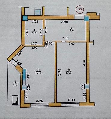 квартиры мкр джал: 2 комнаты, 55 м², Нижний Джал (Джал-23) Элитка, 10 этаж, Евроремонт — 5