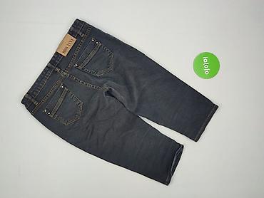 spodnie cargo szare pull and bear: Spodnie 3/4 damskie, rozmiar L — 3