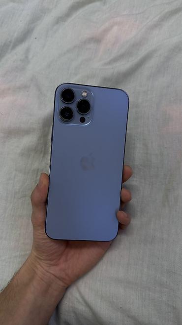 Apple iPhone: IPhone 13 Pro Max, Б/у, 256 ГБ, Sierra Blue, Чехол, 85 % — 6