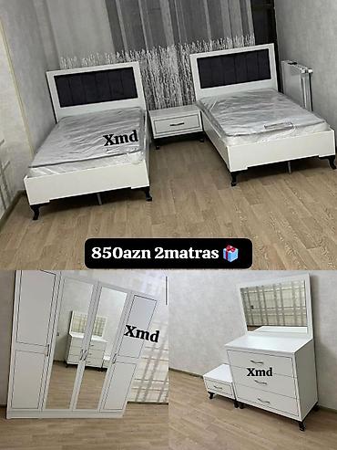 hamam asılqan: Uşaq/yeni gənc otağı dəsti Tərkibi: - 2 ədəd tək çarpayı (başlıq — 1