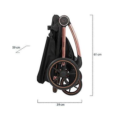 Kolica za bebe: KIKKA BOO Kolica KARA black set 2u1 sa tvrdom korpom – SKU: KKB2 — 23