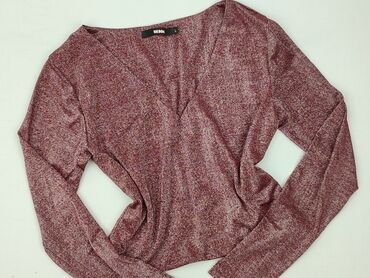 czerwona bluzki z bufkami: Bik Bok, Women's blouse, size L (EU 40)