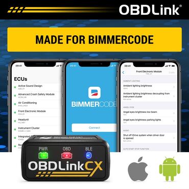 Audio oprema za auto: OBDLink CX BLE Bluetooth OBD2 za Bimmercode iOS i Android OBDLink CX — 9