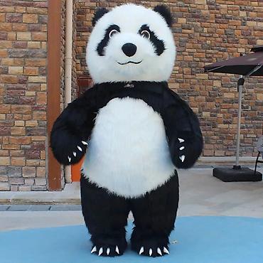 bizon promo: Panda maskotu – tədbirlər üçün 3D kostyum DƏRZİYƏ EHTİYAC VAR — 3