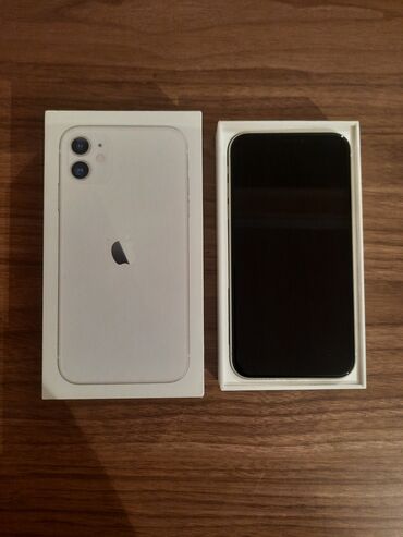 Apple iPhone: IPhone 11, 128 GB, Ağ, Barmaq izi, Face ID