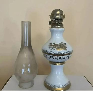 Dezinfeksiyaedici maddələr: Kerosin lampası – klassik model - Material: keramika gövdə, şüşə — 2