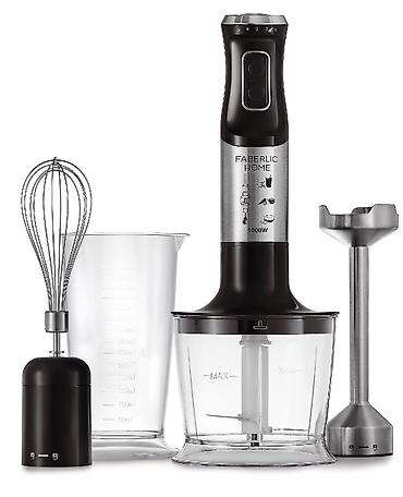 Faberlic Home 4‑ü 1‑də əl blenderi – 1000W güc Komplekt: - Əl