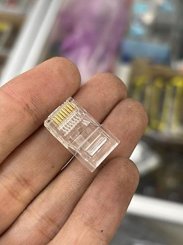 патч панель: Разъём RJ45 (8P8C) для обжимки сетевых кабелей Ethernet - Прозрачный — 1