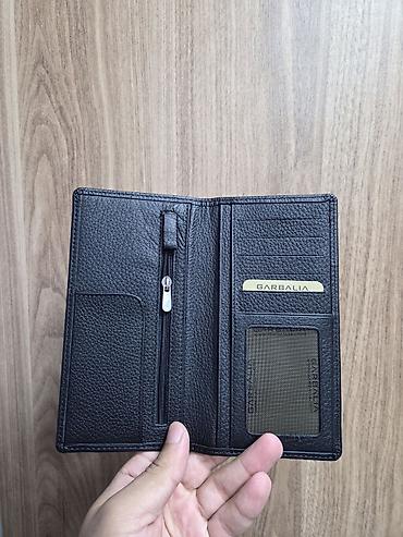 tebii daş: Garbalia brendinin uzun ölçülü kişi pulqabısı - Material: qara — 2