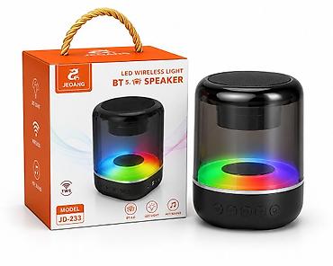 Dinamiklər və kolonkalar: Kateqoriya: Kalonkalar Brend: Jeqang Model: JB-712 BT+LED Speaker — 1