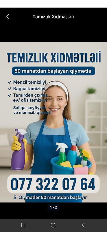 Təmizlik xidmətləri: Təmizlik | Mənzillər | Təmirdən sonra təmizlik — 1