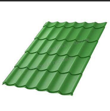 Profnastil: Fərqli rənglərdə metal kirəmit təklif olunur. Bu kirəmitlər dam örtüyü — 4