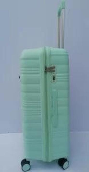 Putni koferi i torbe: Set kofera za putovanje – 3 komada, mint zelena boja - Tvrda školjka — 24