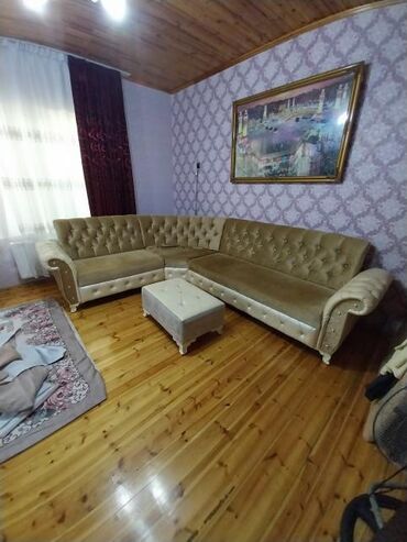 Мебель: Угловой диван, Б/у, Нераскладной, Без подьемного механизма