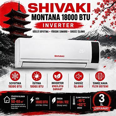 Kondisionerlər: №9033 Məhsul: Kondisioner Shivaki S186SIM2AW18BE MONTANA 18000 BTU — 1