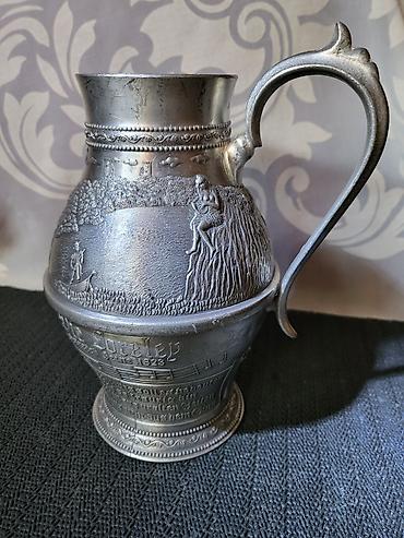 Other antiques: Bokal 95% kalaj Lorelaj Zinn Nemacka 1950g +. Bokal je napravljen od — 6