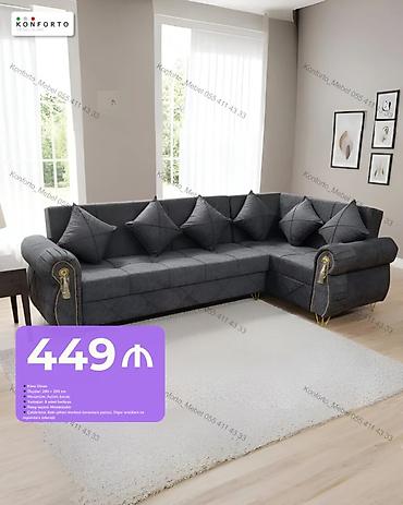 Künc divan – müasir dizayn və rahatlıq - Ölçülər: 280 × 200 sm - lalafo.az -da Künc divan – müasir dizayn və rahatlıq - Ölçülər: 280 × 200 sm -