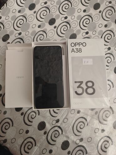 telfon ikinci el: Oppo A38, 128 GB, rəng - Qara, Sensor, Barmaq izi