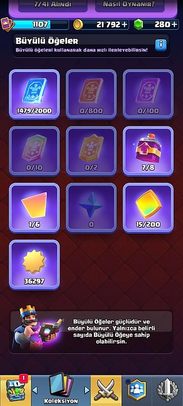 Digər kolleksiyalar: Clash Royale oyun hesabı - Kupa: 5744 (Kupa Yolu, 16. Arena) - Profil — 6