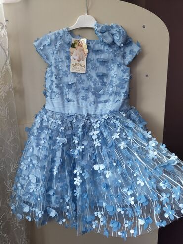gupurlu donlar: Детское платье цвет - Синий