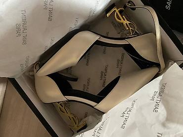 Туфли: Туфли, 38.5, Yves Saint Laurent, Новый, цвет - Бежевый — 1