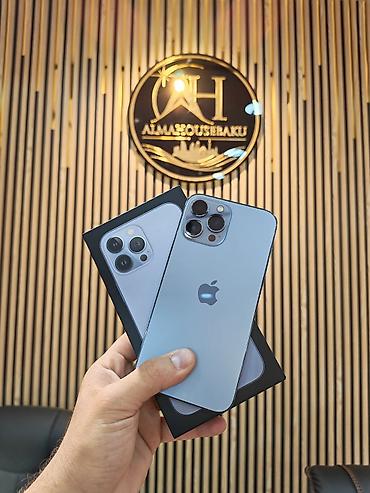 IPhone 13 Pro Max, 128 GB, Sierra Blue, Zəmanət, Face ID, Sənədlərlə