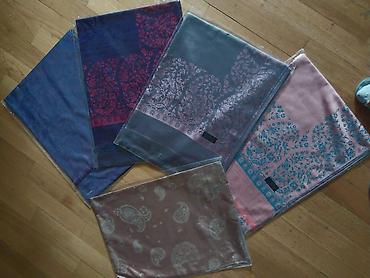 hicab geyim: Şal və yaylıq dəsti. новые разные - Naxışlı, ikiüzlü jacquard — 1