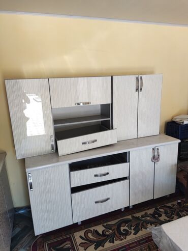 кухонный гарнитур белорусская мебель: Кухонный гарнитур, Шкаф, цвет - Белый, Б/у
