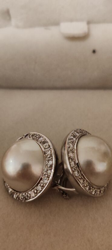 pandora mindjuse cena: Clip-on earrings, Material: Pearl, Gold