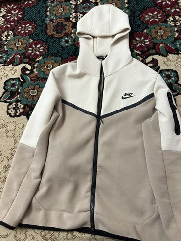 парные вещи: Мужская толстовка, Все размеры, Nike, Б/у, цвет - Бежевый, Платная доставка