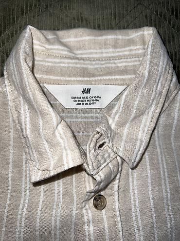 teranova suknje: H&M lanena košulja vel.146 obučena 2-3 puta i prerasli — 3