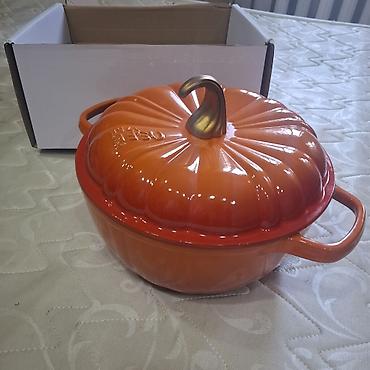 казан тыква: Чугунная эмалированная кастрюля OSFĚ Pumpkin Pot - Объем: 7 л - — 1
