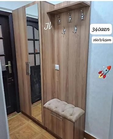 Dolablar: Dəhliz üçün kombinə edilmiş dolab dəsti Ölçü: 160/200/45 sm Qiymət — 1