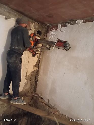 Beton işləri: Səssiz tozsuz səliqəli kəsim. Beton katlavan monolit kubik — 3