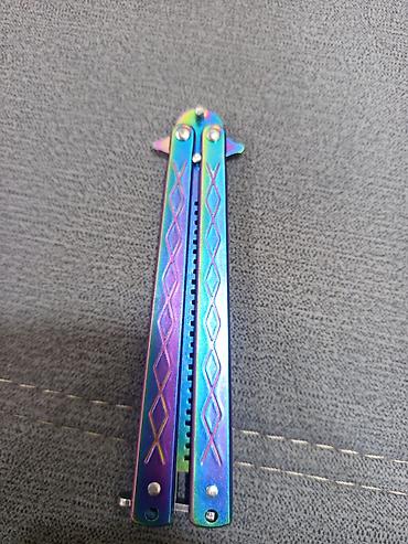 sac broşkaları: ENDİRİM OLACAQ Metal balisong (kəpənək) daraq - Material: tam metal — 2