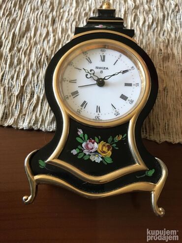 Ostali predmeti za umetnost i kolekcionarstvo: Original Swiza stoni sat Made in Swiss Navija se na 8 dana. 7 — 1